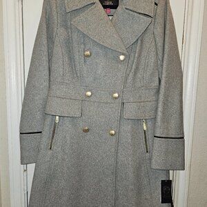 Vince Camuto Wool Military I spired Trench Coat
